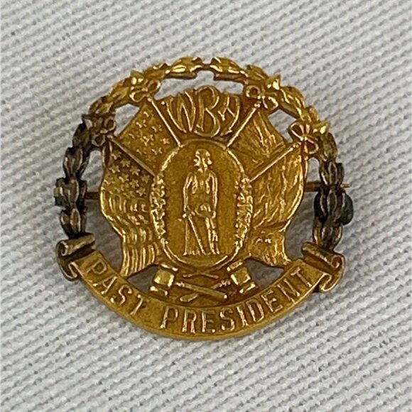 Vintage WBA Women's Bar Association Past President Pin 10K Gold Filled - Picture 1 of 6